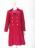 レトロ無地コート(ワイン)