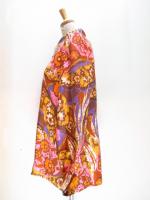 花柄シャツ(ピンクxパープルxブラウンxマスタードxオレンジ)