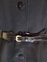 レトロ無地コートワンピース(ブラック)